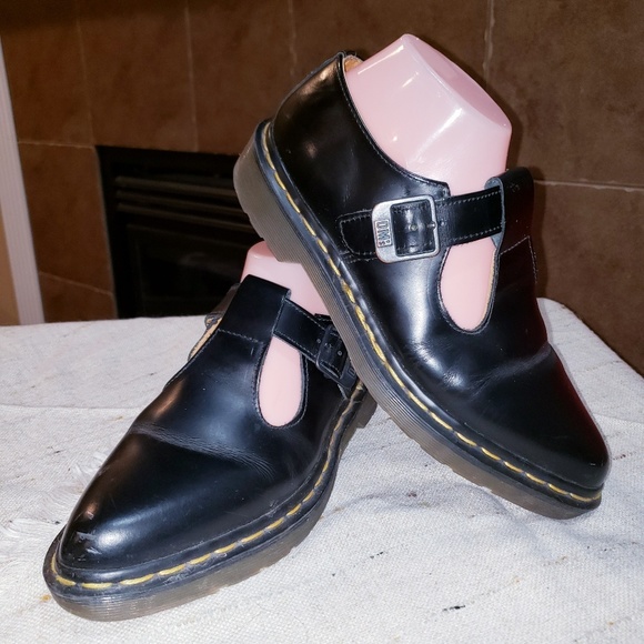 Dr. Martens Shoes - DR. MARTENS POINTED TOE MARY JANE BUCKLE SHOES